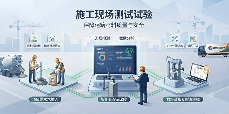 施工现场的测试试验